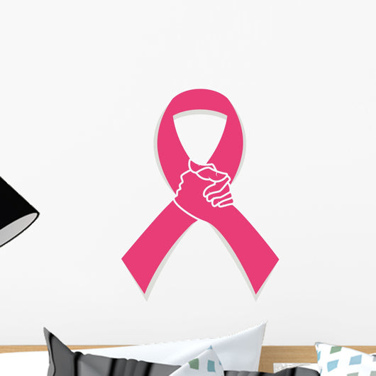 Pink Ribbon Breast Cancer Wall Decal