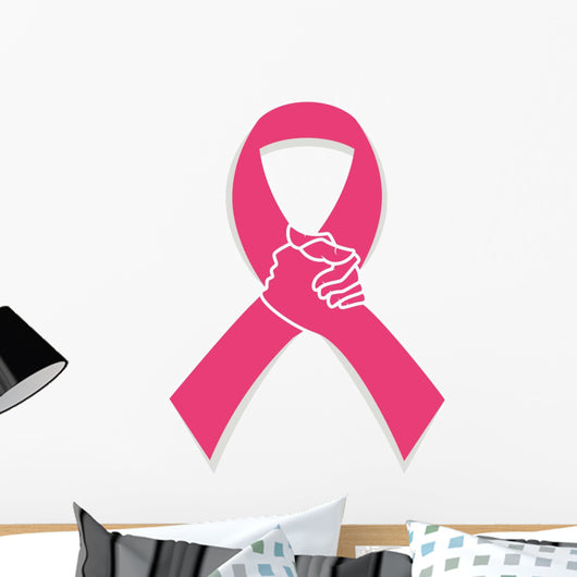 Pink Ribbon Breast Cancer Wall Decal