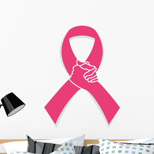 Pink Ribbon Breast Cancer Wall Decal