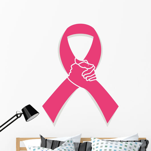 Pink Ribbon Breast Cancer Wall Decal