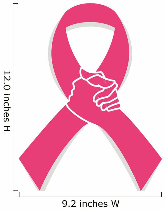 Pink Ribbon Breast Cancer Wall Decal
