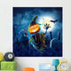 Halloween Cemetery Wall Decal