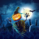 Halloween Cemetery Wall Decal