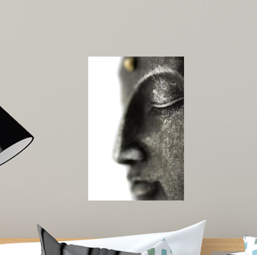 Statue de Bouddha Sur Fond Blanc Wall Decal