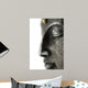 Statue de Bouddha Sur Fond Blanc Wall Decal