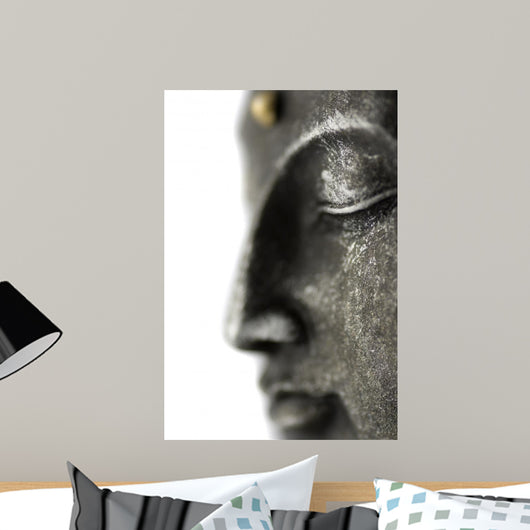 Statue de Bouddha Sur Fond Blanc Wall Decal