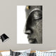 Statue de Bouddha Sur Fond Blanc Wall Decal