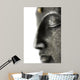 Statue de Bouddha Sur Fond Blanc Wall Decal