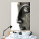 Statue de Bouddha Sur Fond Blanc Wall Decal