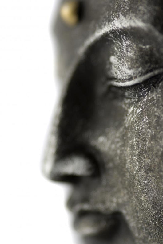 Statue de Bouddha Sur Fond Blanc Wall Decal