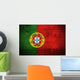 Weathered Flag Portugal Fabric Wall Decal