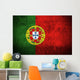 Weathered Flag Portugal Fabric Wall Decal