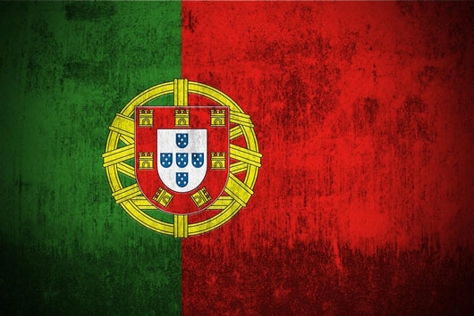 Weathered Flag Portugal Fabric Wall Decal