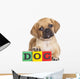 Puggle Puppy with Wooden Blocks Wall Decal