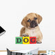 Puggle Puppy with Wooden Blocks Wall Decal