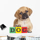 Puggle Puppy with Wooden Blocks Wall Decal