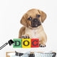 Puggle Puppy with Wooden Blocks Wall Decal