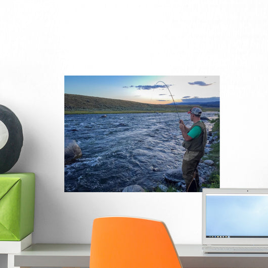 Fly Fishing River Wall Decal