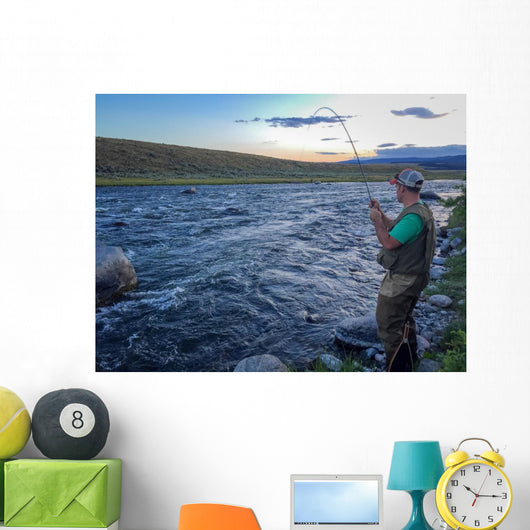 Fly Fishing River Wall Decal
