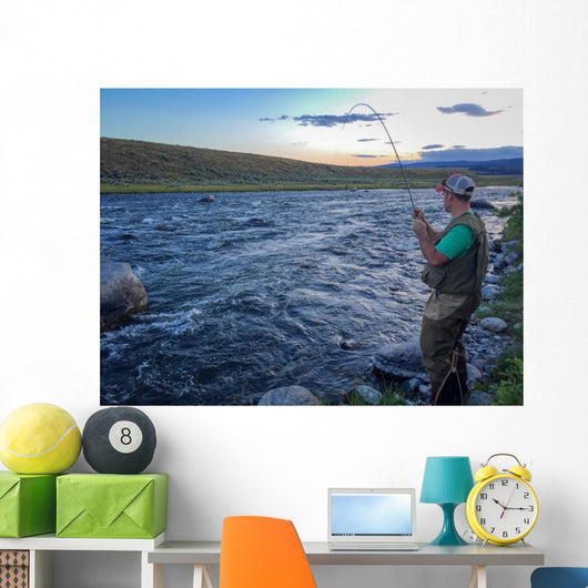 Fly Fishing River Wall Decal