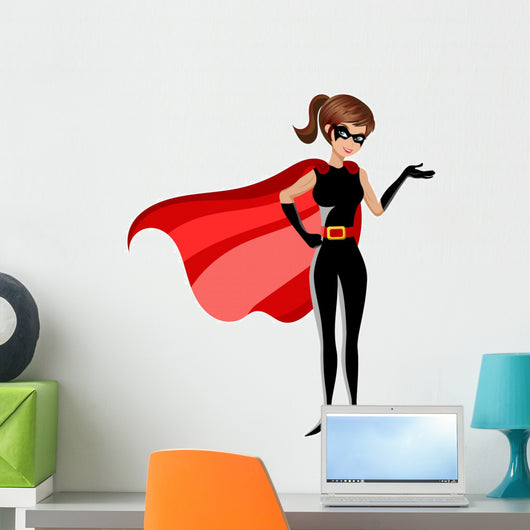 Superhero Woman Wall Decal
