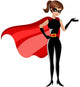 Superhero Woman Wall Decal