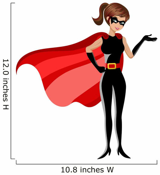 Superhero Woman Wall Decal