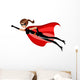 Superhero Woman Flying Wall Decal