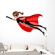 Superhero Woman Flying Wall Decal