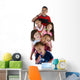Group of Children Brushing Their Teech Wall Decal