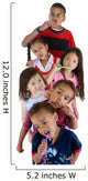 Group of Children Brushing Their Teech Wall Decal