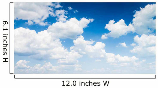 Cloudy Blue Sky Wall Decal
