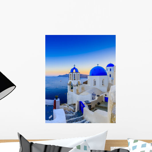 Santorini Greece Oia Sunset Wall Decal