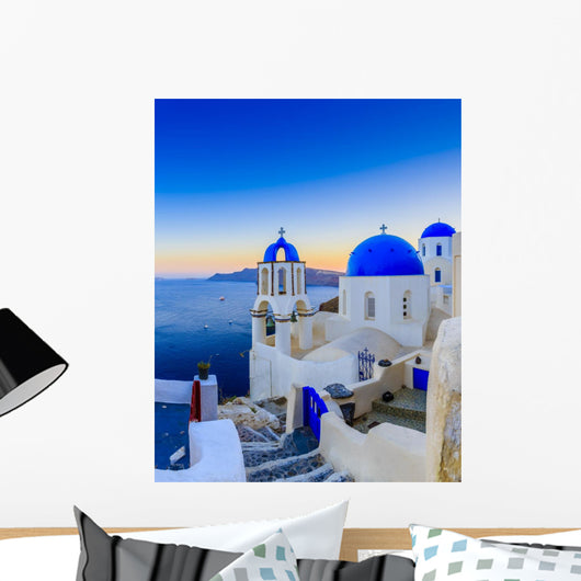 Santorini Greece Oia Sunset Wall Decal