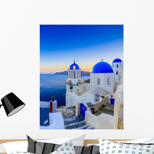Santorini Greece Oia Sunset Wall Decal