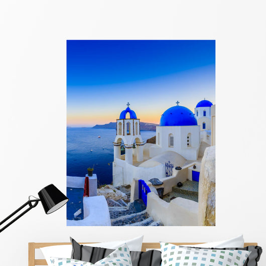Santorini Greece Oia Sunset Wall Decal
