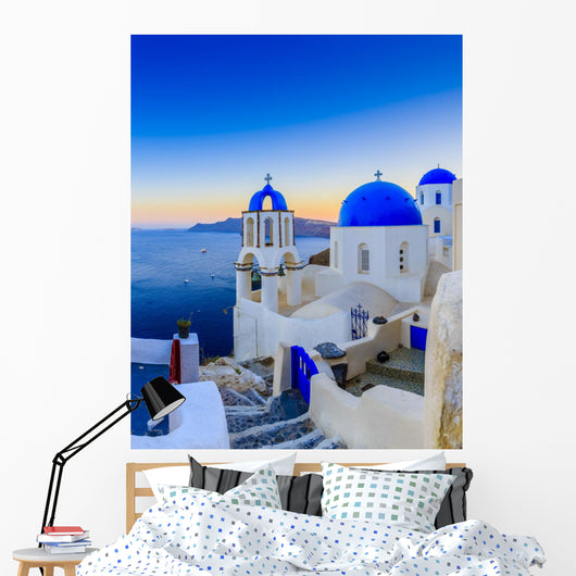 Santorini Greece Oia Sunset Wall Decal