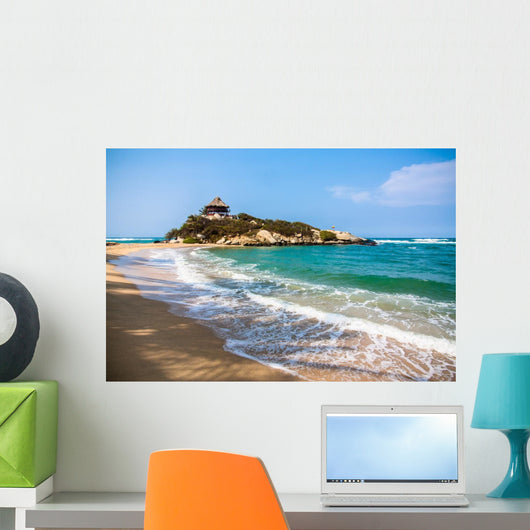 Maravilloso Parque Nacional Tayrona and Beachside Hut Wall Decal