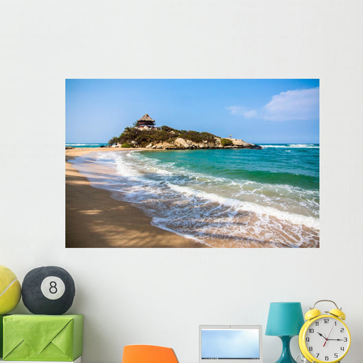 Maravilloso Parque Nacional Tayrona and Beachside Hut Wall Decal