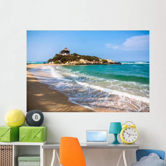 Maravilloso Parque Nacional Tayrona and Beachside Hut Wall Decal