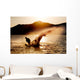 Silhouette Water Skier Wall Decal