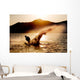 Silhouette Water Skier Wall Decal