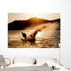 Silhouette Water Skier Wall Decal