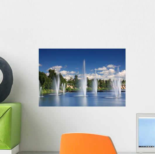 Water Fountains Centre Oulu Wall Decal