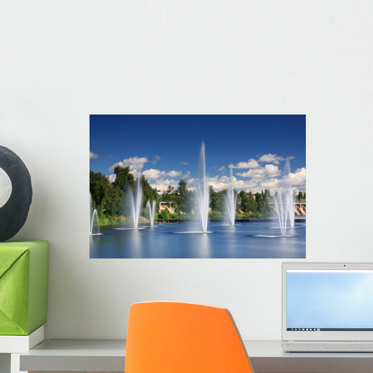 Water Fountains Centre Oulu Wall Decal