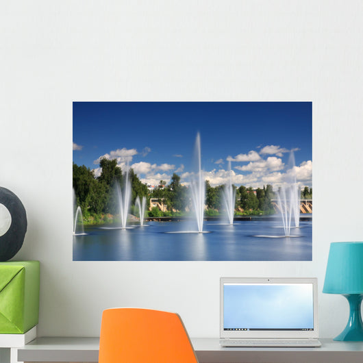 Water Fountains Centre Oulu Wall Decal