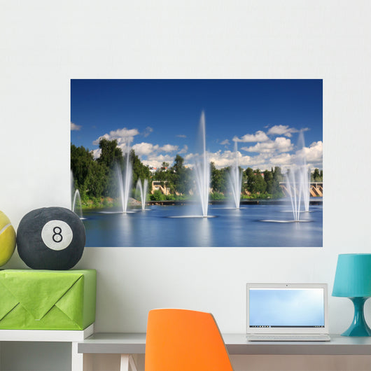 Water Fountains Centre Oulu Wall Decal