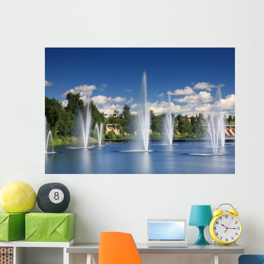 Water Fountains Centre Oulu Wall Decal