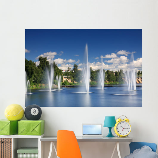 Water Fountains Centre Oulu Wall Decal