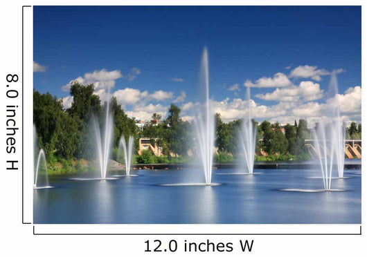 Water Fountains Centre Oulu Wall Decal